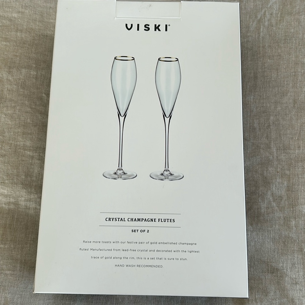 Viski champagne flutes
